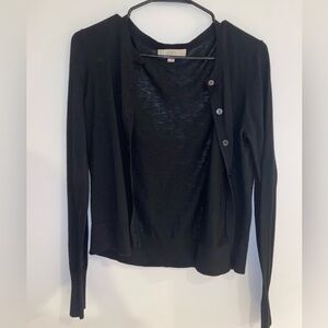 Loft Women's Button Down Slim Fit Crew Neck Cardigan Sweater